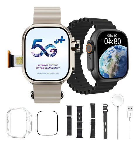 Smartwatch Ultra Pro ( negro + blanco )